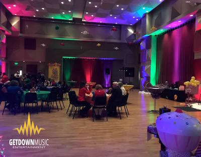Colburn School of Performing Arts Faculty Holiday Party. We provided Uplighting, DJ & Wash Lighting. Downtown Los Angeles.